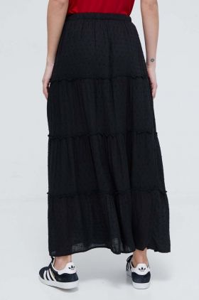 Hollister Co. fusta culoarea negru, maxi, evazati