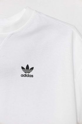 adidas Originals tricou de bumbac pentru copii culoarea alb, cu imprimeu