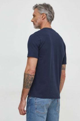 Aeronautica Militare tricou din bumbac barbati, culoarea albastru marin, cu imprimeu