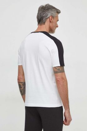 Puma tricou din bumbac bărbați, culoarea alb, cu imprimeu 673341