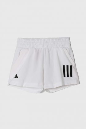 adidas Performance pantaloni scurti copii culoarea alb, talie reglabila