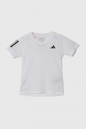 adidas Performance tricou copii culoarea alb, cu imprimeu