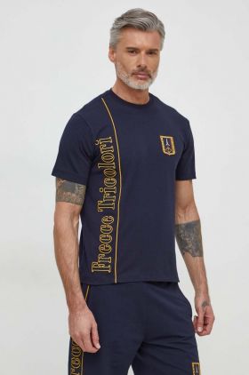 Aeronautica Militare tricou barbati, culoarea albastru marin, cu imprimeu