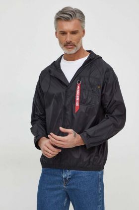 Alpha Industries geaca barbati, culoarea negru, de tranzitie