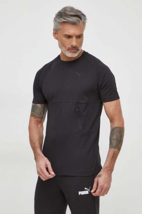 Puma tricou TECH bărbați, culoarea negru, uni 624379