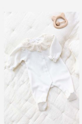 Tartine et Chocolat costum bebe culoarea bej, neted