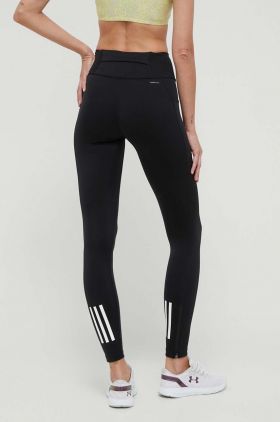 adidas Performance colanți de alergare DailyRun culoarea negru, cu imprimeu IU1644