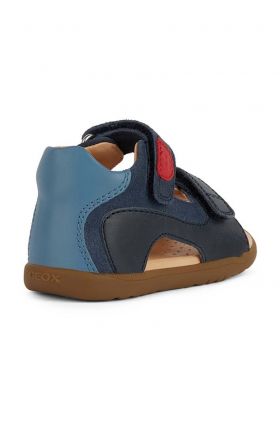 Geox sandale din piele pentru copii SANDAL MACCHIA culoarea albastru marin