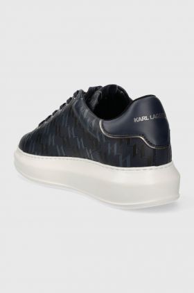 Karl Lagerfeld sneakers din piele KAPRI MENS culoarea albastru marin, KL52572