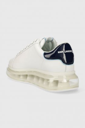 Karl Lagerfeld sneakers din piele KAPRI KUSHION culoarea alb, KL52634