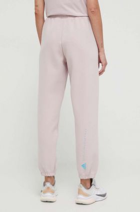 adidas by Stella McCartney pantaloni de trening culoarea roz, uni IU0862