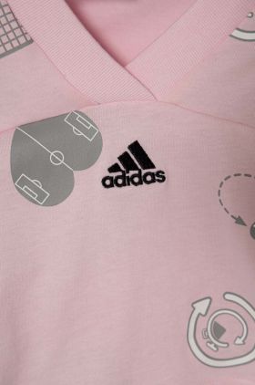 adidas tricou de bumbac pentru copii culoarea roz