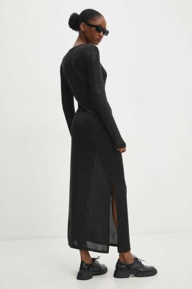 Answear Lab rochie culoarea negru, maxi, drept