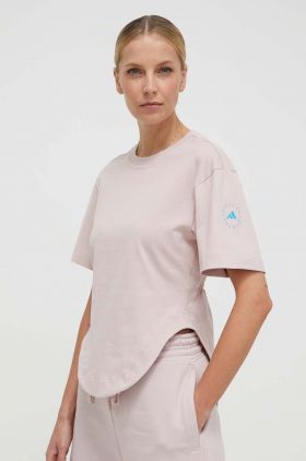 adidas by Stella McCartney tricou femei, culoarea roz IN3657