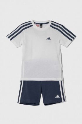 adidas set de bumbac pentru copii culoarea alb