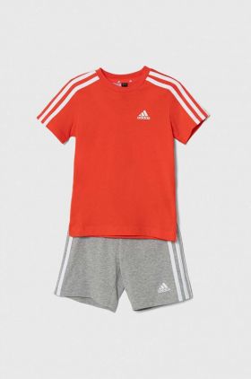 adidas set de bumbac pentru copii culoarea rosu