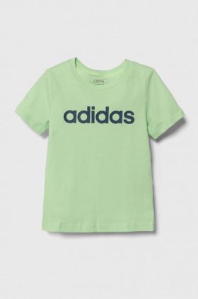 adidas tricou de bumbac pentru copii culoarea verde