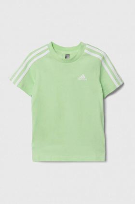 adidas tricou de bumbac pentru copii culoarea verde, cu imprimeu