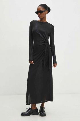 Answear Lab rochie culoarea negru, maxi, drept