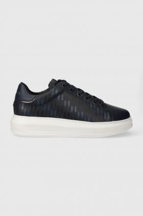 Karl Lagerfeld sneakers din piele KAPRI MENS culoarea albastru marin, KL52572