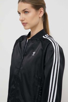 adidas Originals bluză femei, culoarea negru, cu imprimeu  IU2533