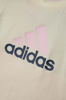 adidas set de bumbac pentru bebelusi culoarea roz