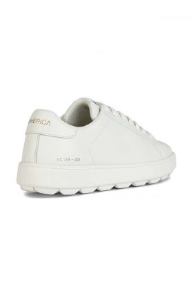 Geox sneakers din piele D SPHERICA ECUB-1 culoarea alb, D45WEB 00085 C1000