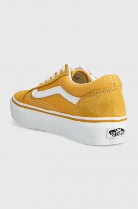 Vans tenisi copii Old Skool Platform culoarea galben