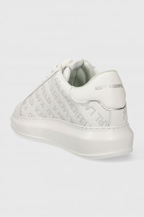 Karl Lagerfeld sneakers din piele KAPRI MENS culoarea alb, KL52571