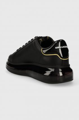 Karl Lagerfeld sneakers din piele KAPRI KUSHION culoarea negru, KL52634