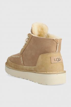 UGG pantofi de piele intoarsa Neumel Crafted Regenerate culoarea bej, 1153850