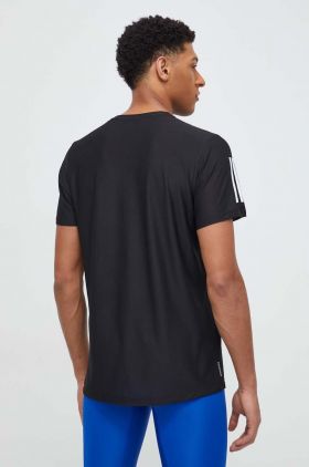 adidas Performance tricou de alergare Own the Run culoarea negru, cu imprimeu IN1500