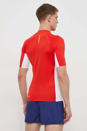 Quiksilver tricou barbati, culoarea rosu, cu imprimeu, T-SHIRT DO PŁYWANIA