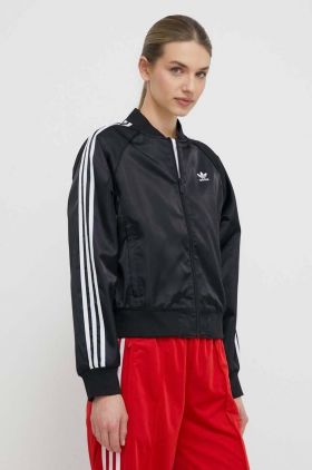 adidas Originals bluză femei, culoarea negru, cu imprimeu  IU2533