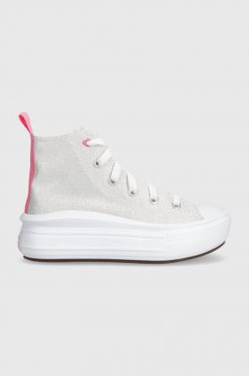 Converse tenisi copii culoarea argintiu