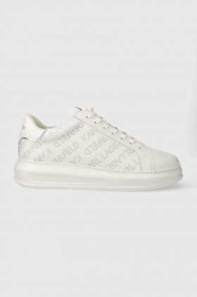 Karl Lagerfeld sneakers din piele KAPRI MENS culoarea alb, KL52571