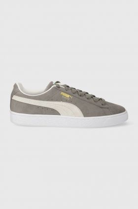 Puma sneakers din piele întoarsă Suede Classic XXI culoarea gri 374915.07 374915