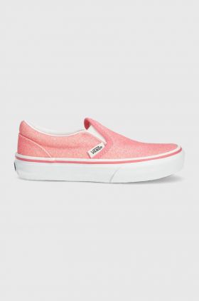 Vans tenisi copii UY Classic Slip-On culoarea roz