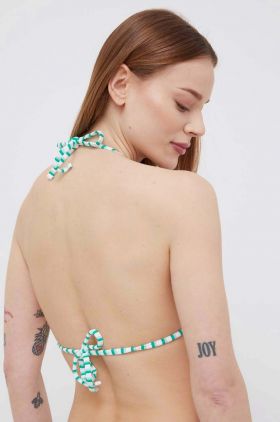 Hollister Co. sutien de baie culoarea verde, cupa usor rigidizata