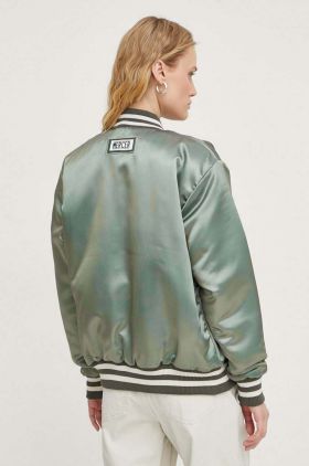 Mercer Amsterdam geaca bomber culoarea verde, de iarna