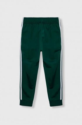 adidas Originals pantaloni de trening pentru copii culoarea verde, cu imprimeu