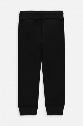 Coccodrillo pantaloni de trening pentru copii culoarea negru, neted