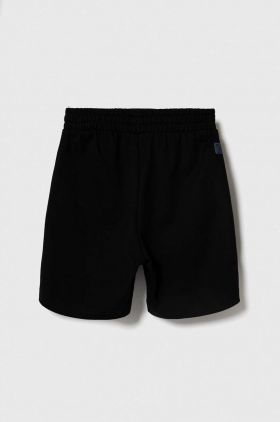 EA7 Emporio Armani pantaloni scurți din bumbac pentru copii culoarea negru, talie reglabila