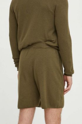 American Vintage pantaloni scurti barbati, culoarea verde