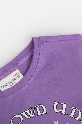 Coccodrillo tricou copii culoarea violet