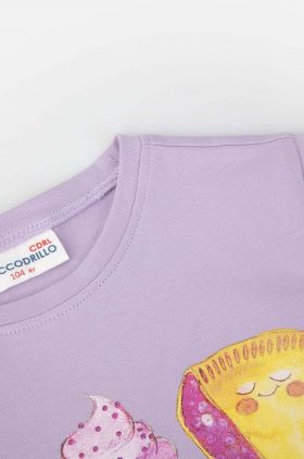 Coccodrillo tricou copii culoarea violet