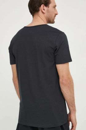 Levi's tricou 3-pack barbati, culoarea negru, neted