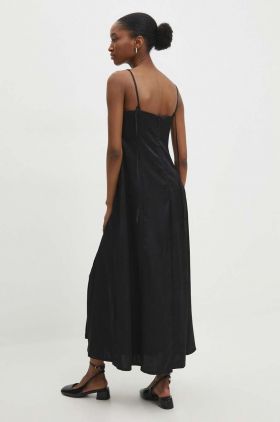 Answear Lab rochie culoarea negru, maxi, evazati