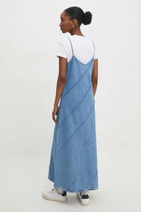 Answear Lab rochie jeans maxi, evazati