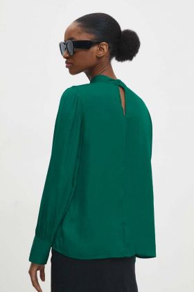 Answear Lab bluza femei, culoarea verde, neted